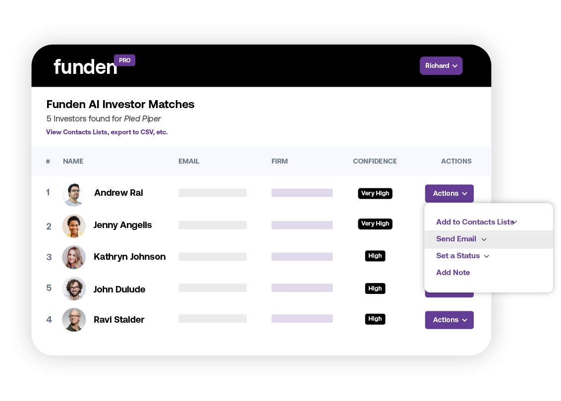 Funden AI - AI powered investor lists